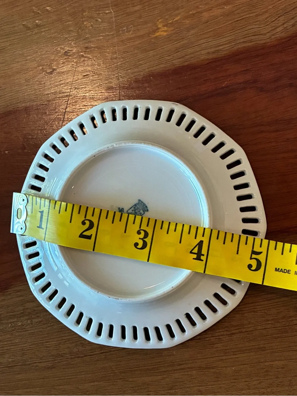 Schumann Bavaria Pierced 5” decorative plate octagon